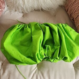 Zara green bubble top sz xs